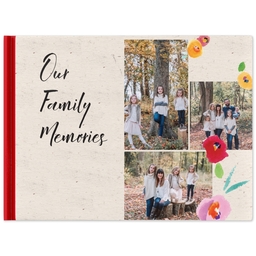 8x11 Hard Cover Photo Book with Floral design