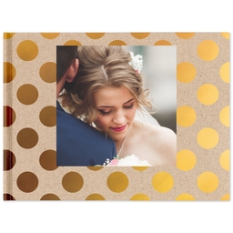 8x11 Layflat Photo Book with Metallic Kraft Pop design