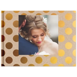 8x11 Hard Cover Photo Book with Metallic Kraft Pop design