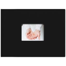 8x11 Linen Cover Photo Book with Onyx and Pearls design