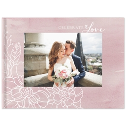 8x11 Layflat Photo Book with Painted Organic design