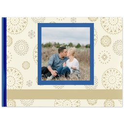 8x11 Layflat Photo Book with Spirograph design