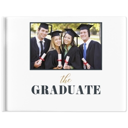 5x7 Hard Cover Photo Book, Matte with Graduation Time design