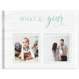 5x7 Hard Cover Photo Book, Glossy with What a Year design