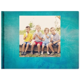 5x7 Hard Cover Photo Book, Matte with Oceanic design