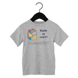 Toddler Jersey Short Sleeve Tee - Athletic Heather, Size 2T with Backpack design