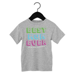 Toddler Jersey Short Sleeve Tee - Athletic Heather, Size 2T with Best Mom Ever design