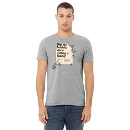 Unisex Jersey Tee - Athletic Heather, Size L with Bride Days design