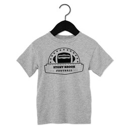 Toddler Jersey Short Sleeve Tee - Athletic Heather, Size 2T with Classic Football design