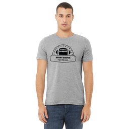 Unisex Jersey Tee - Athletic Heather, Size L with Classic Football design