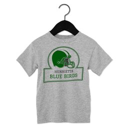Toddler Jersey Short Sleeve Tee - Athletic Heather, Size 2T with Football Helmet design