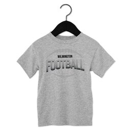 Toddler Jersey Short Sleeve Tee - Athletic Heather, Size 2T with Football Outline design