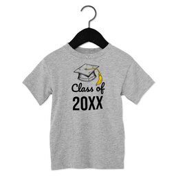 Toddler Jersey Short Sleeve Tee - Athletic Heather, Size 2T with Graduate Year design