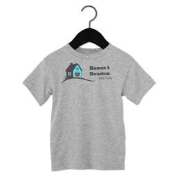 Toddler Jersey Short Sleeve Tee - Athletic Heather, Size 2T with Homes 5K design