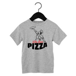 Toddler Jersey Short Sleeve Tee - Athletic Heather, Size 2T with Pizza Chef design