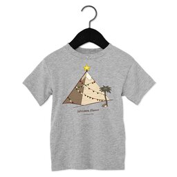 Toddler Jersey Short Sleeve Tee - Athletic Heather, Size 2T with Pyramid Christmas design