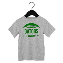 Toddler Jersey Short Sleeve Tee - Athletic Heather, Size 2T with Simple Football design
