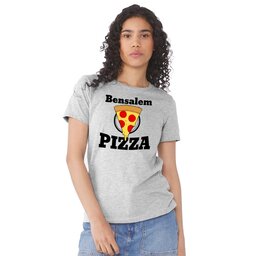 Womens Jersey Short Sleeve Tee - Athletic Heather, Size S with Slice Icon design