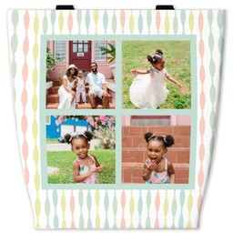 13x13 Canvas Tote with Colorful Strings design