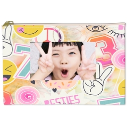 6x8 Accessory Pouch with Emoji Fun design