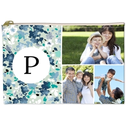 6x8 Accessory Pouch with Floral Fields Collage design