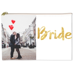 6x8 Accessory Pouch with For The Bride design