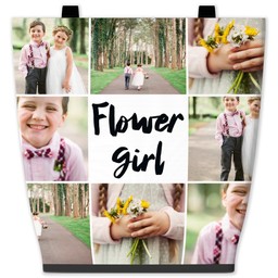 16x16 Canvas Tote with For The Flower Girl design