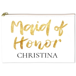 6x8 Accessory Pouch with For The Maid Of Honor design