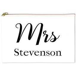 6x8 Accessory Pouch with Mrs design