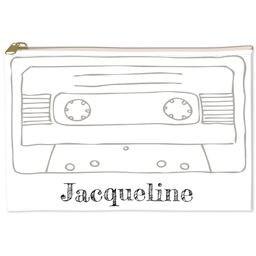 6x8 Accessory Pouch with Old School Tape design