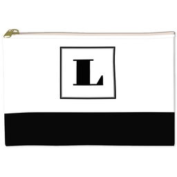 6x8 Accessory Pouch with Square Monogram design