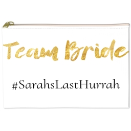 6x8 Accessory Pouch with Team Bride design