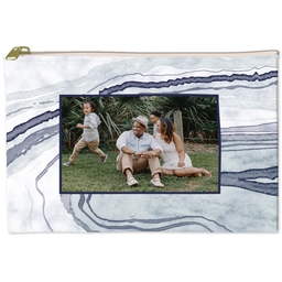 6x8 Accessory Pouch with Marbled Wonder design