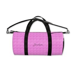 Photo Duffle Small with Dot Pink design