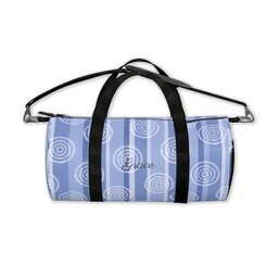 Photo Duffle Small with Stripe with Circles design