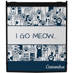 Grocery Tote with I Go Meow design