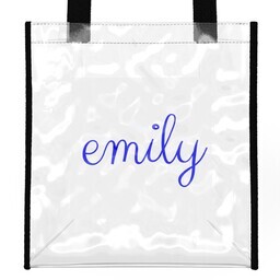Stadium Tote Bag with Script Name design