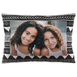 14x20 Throw Pillow with Aztec Neutral design