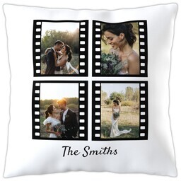20x20 Throw Pillow with Large Format Film Collage design