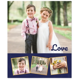 50x60 Plush Fleece Blanket with 3 Photos design