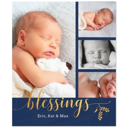 50x60 Plush Fleece Blanket with Blessings design