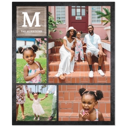 50x60 Plush Fleece Blanket with Chalkboard design