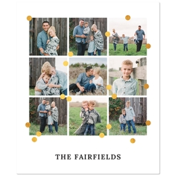 50x60 Plush Fleece Blanket with Gold Dots design