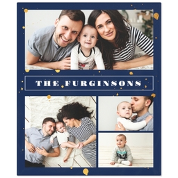 50x60 Plush Fleece Blanket with Gold Splatters design