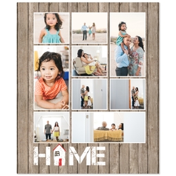 50x60 Plush Fleece Blanket with Home Icon design