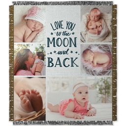 50x60 Photo Woven Throw with Celestial Love design