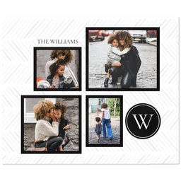 50x60 Plush Fleece Blanket with Encircled Monogram design