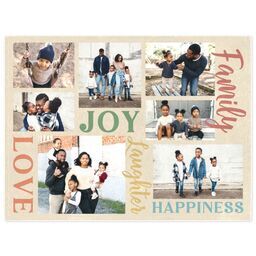 30x40 Mink Fleece Photo Blanket with Family Sentiments design