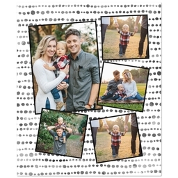 50x60 Plush Fleece Blanket with Modern Collage design