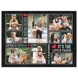 30x40 Mink Fleece Photo Blanket with Simple Sayings design